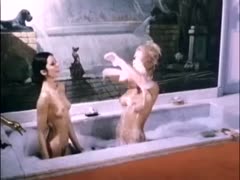 In this threesome scenario, a gorgeous and lusty nympho gets her snatch worked upon.